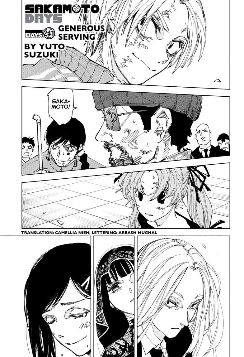 Sakamoto Days Chapter 241 page 1 - Chapter 241: Generous Serving