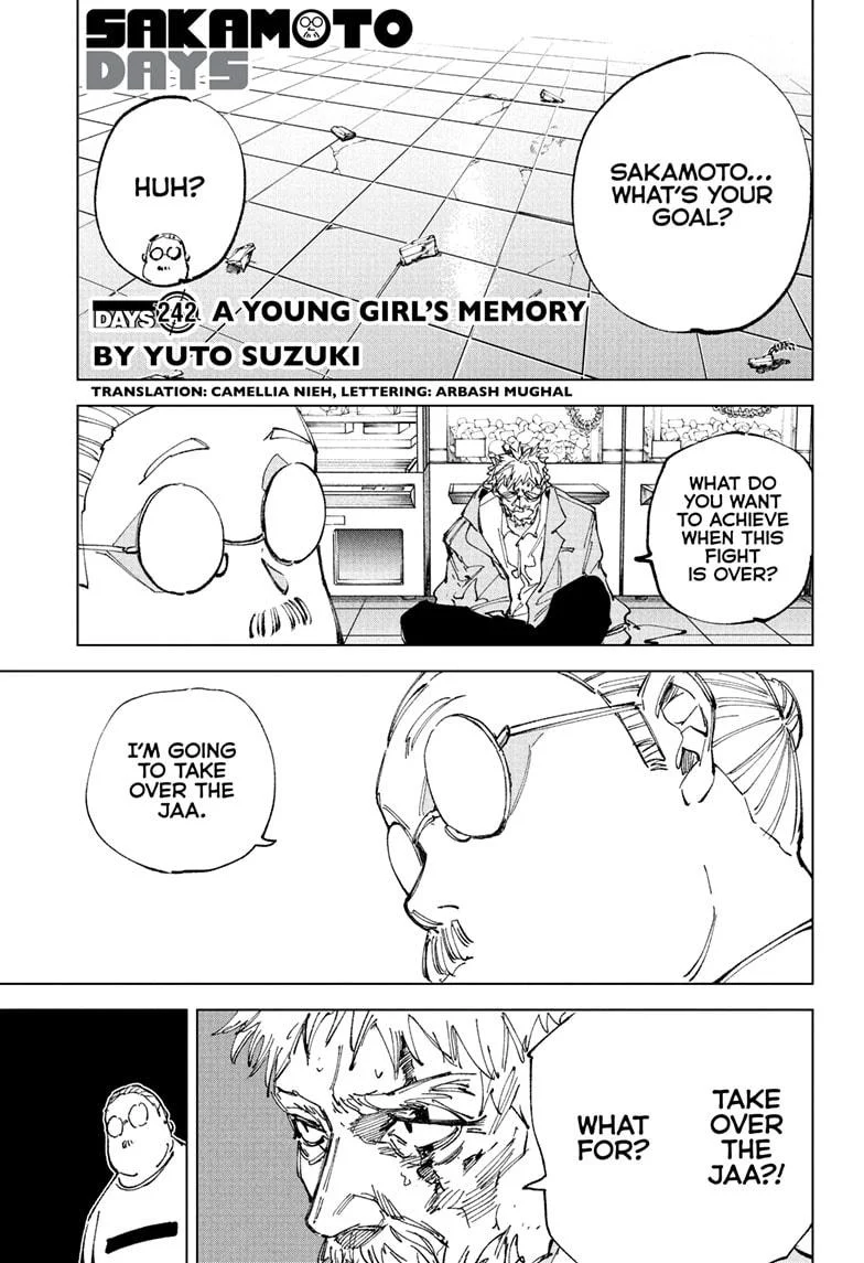 Sakamoto Days Chapter 242 page 1 - Chapter 242: A Young Girl's Memory