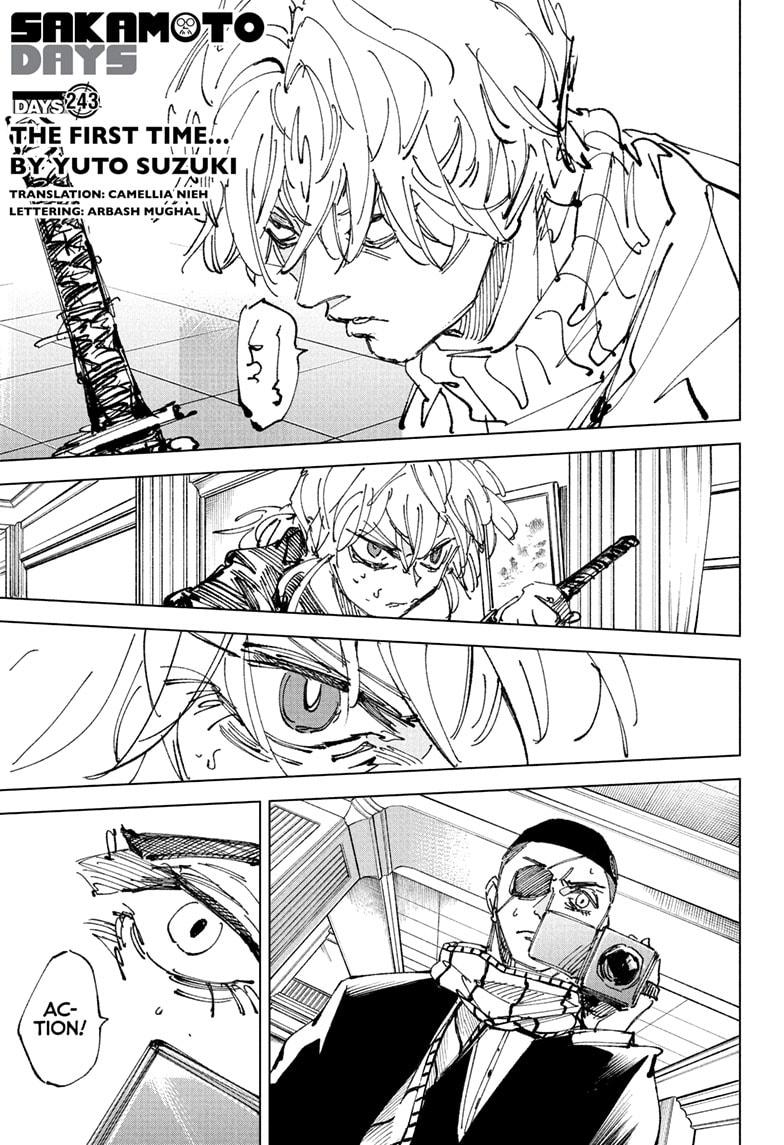 Sakamoto Days Chapter 243 page 1 - Chapter 243: The First Time...