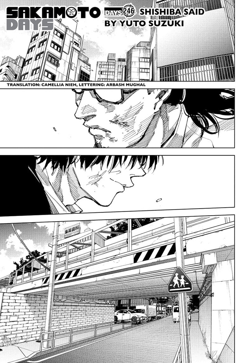 Sakamoto Days Chapter 246 page 1 - Chapter 246: Shishiba Said