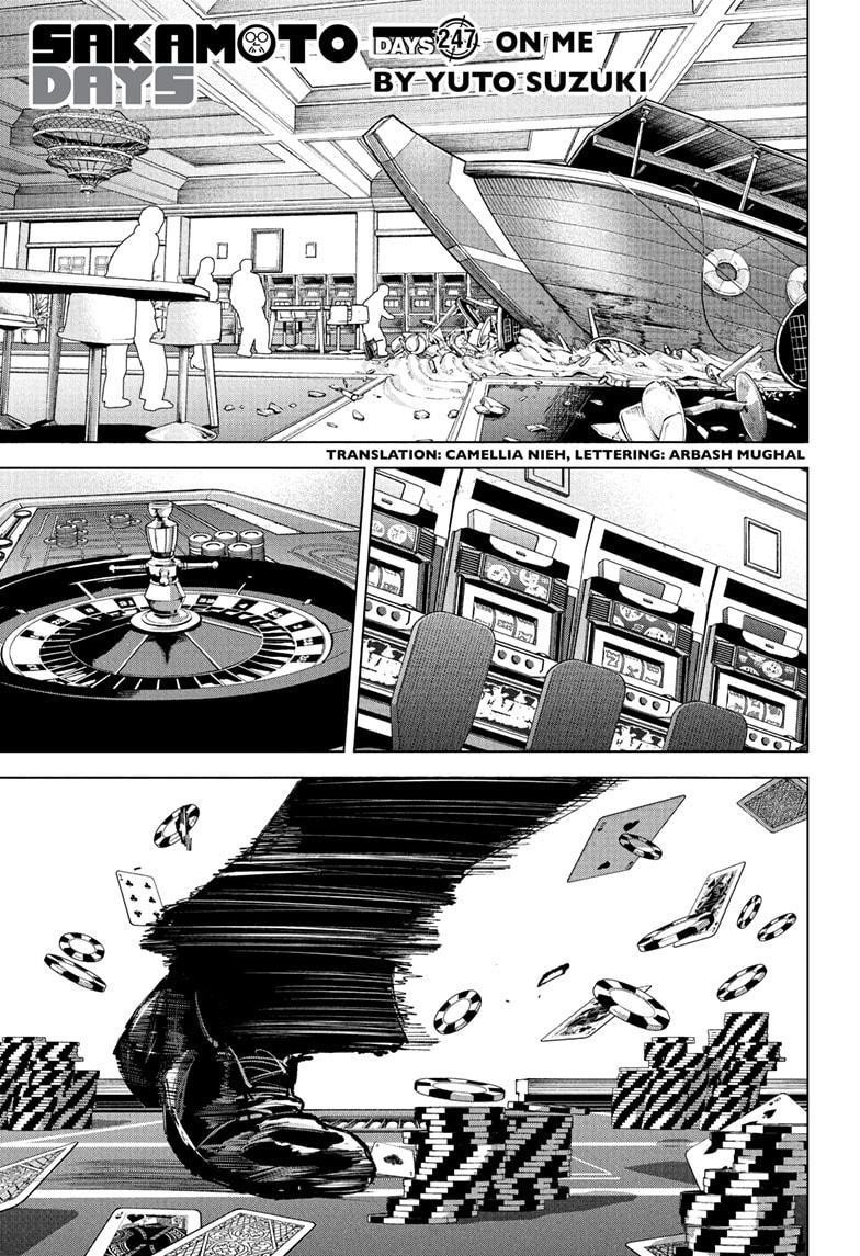 Sakamoto Days Chapter 247 page 1 - Chapter 247: On Me