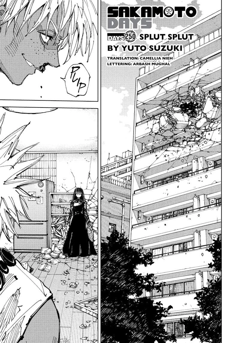Sakamoto Days Chapter 250 page 1 - Chapter 250: Splut Splut