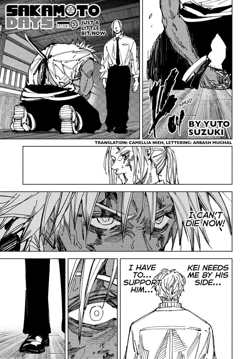 Sakamoto Days Chapter 255 page 1 - Chapter 255: Just a little bit now