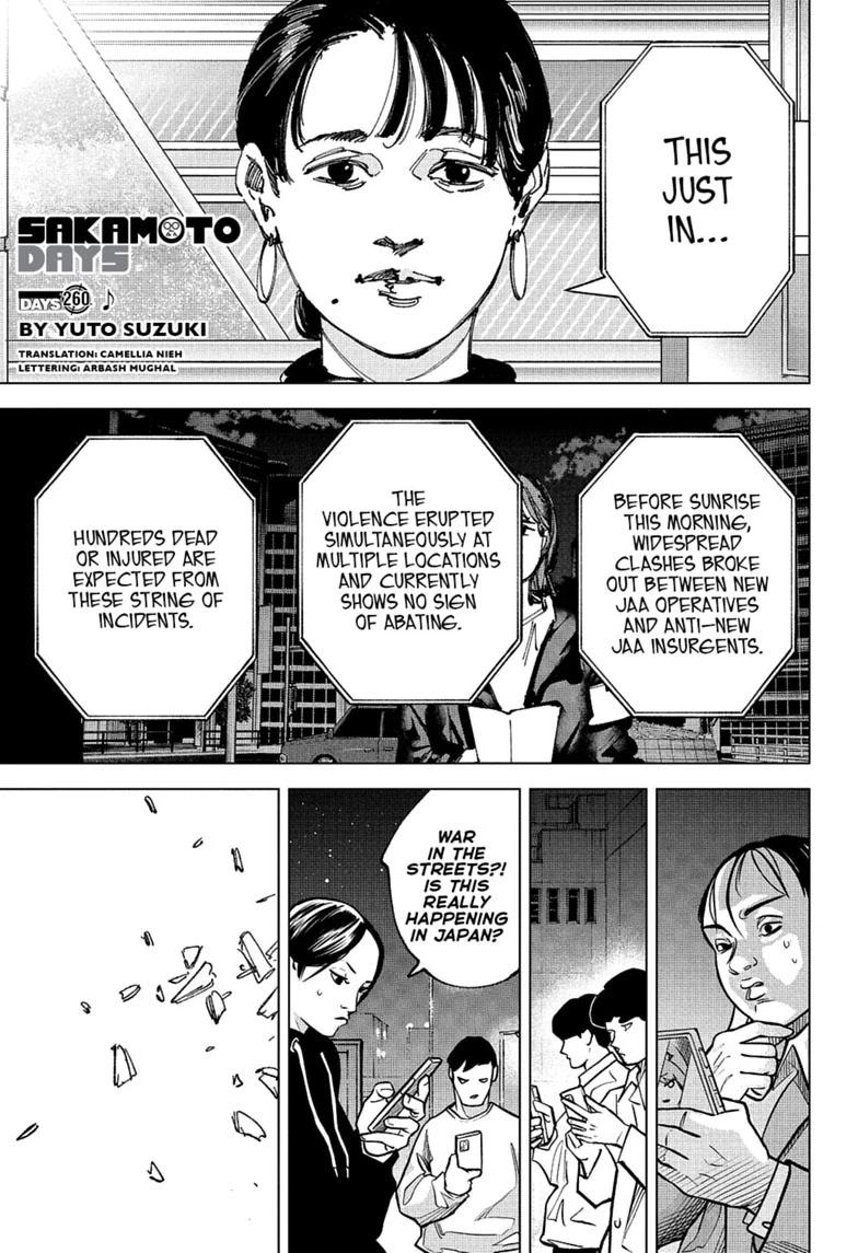 Sakamoto Days Chapter 260 page 1 - Chapter 260