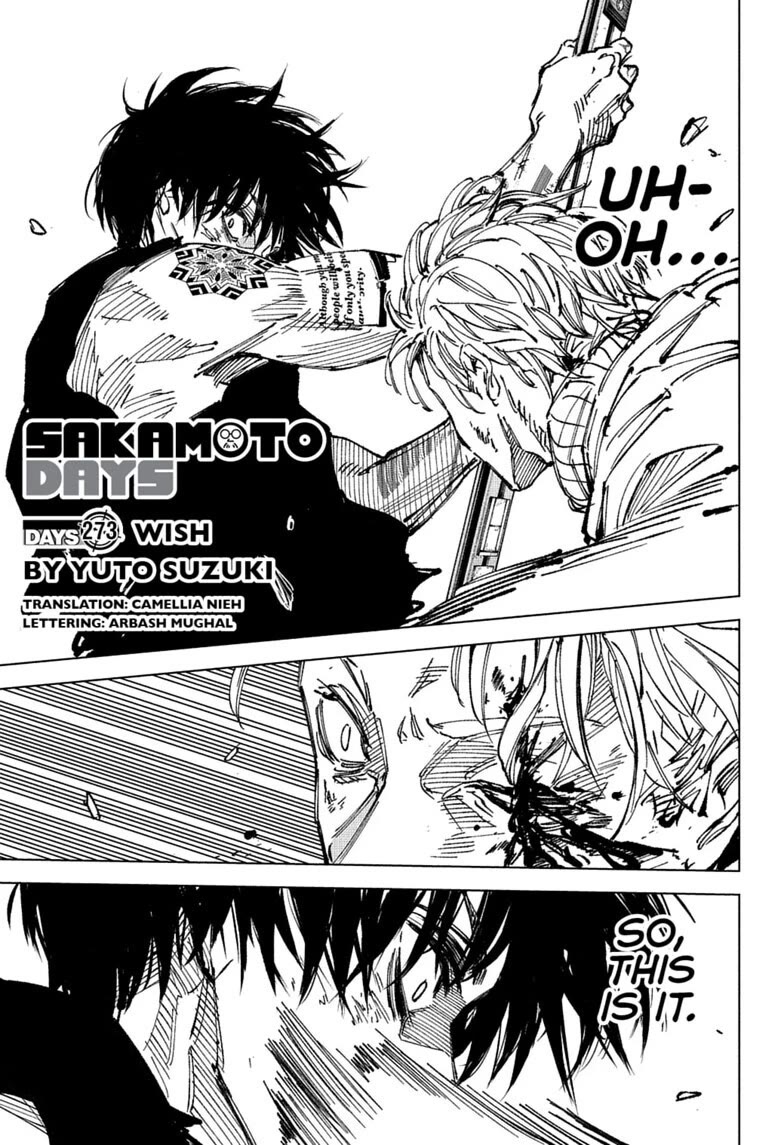 Sakamoto Days Chapter 273 page 1 - Chapter 273: Days 273 Wish