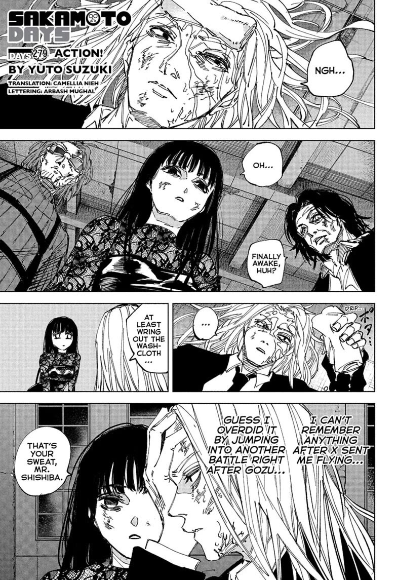 Sakamoto Days Chapter 279 page 1 - Chapter 279: Days 279 Action!