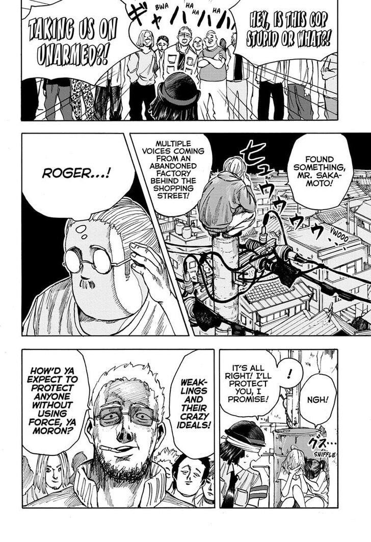 Sakamoto Days Chapter 3 page 14 - Chapter 3: Officer Nakase and the Mysterious Hero