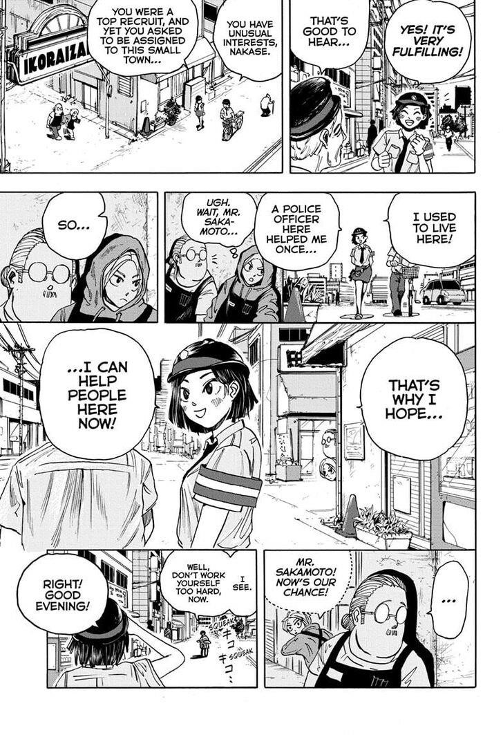 Sakamoto Days Chapter 3 page 9 - Chapter 3: Officer Nakase and the Mysterious Hero