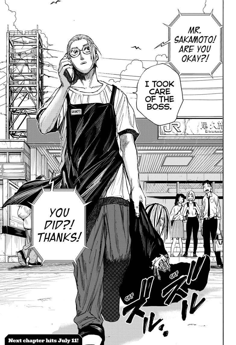 Sakamoto Days Chapter 30 page 19 - Chapter 30: Quiet on the Train