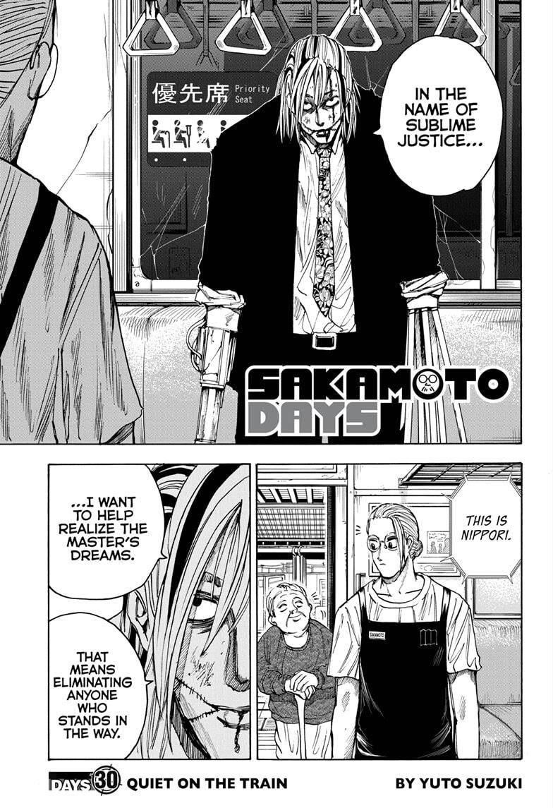 Sakamoto Days Chapter 30 page 3 - Chapter 30: Quiet on the Train