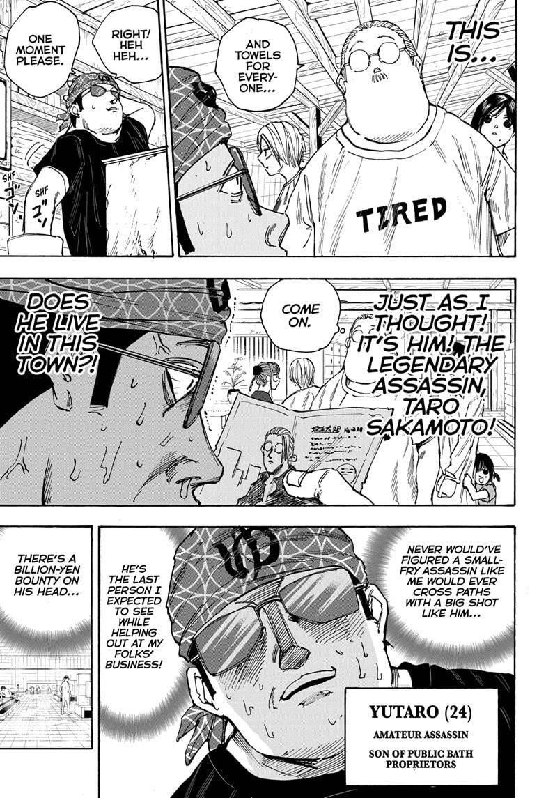 Sakamoto Days Chapter 32 page 5 - Chapter 32: Bathhouse Mode