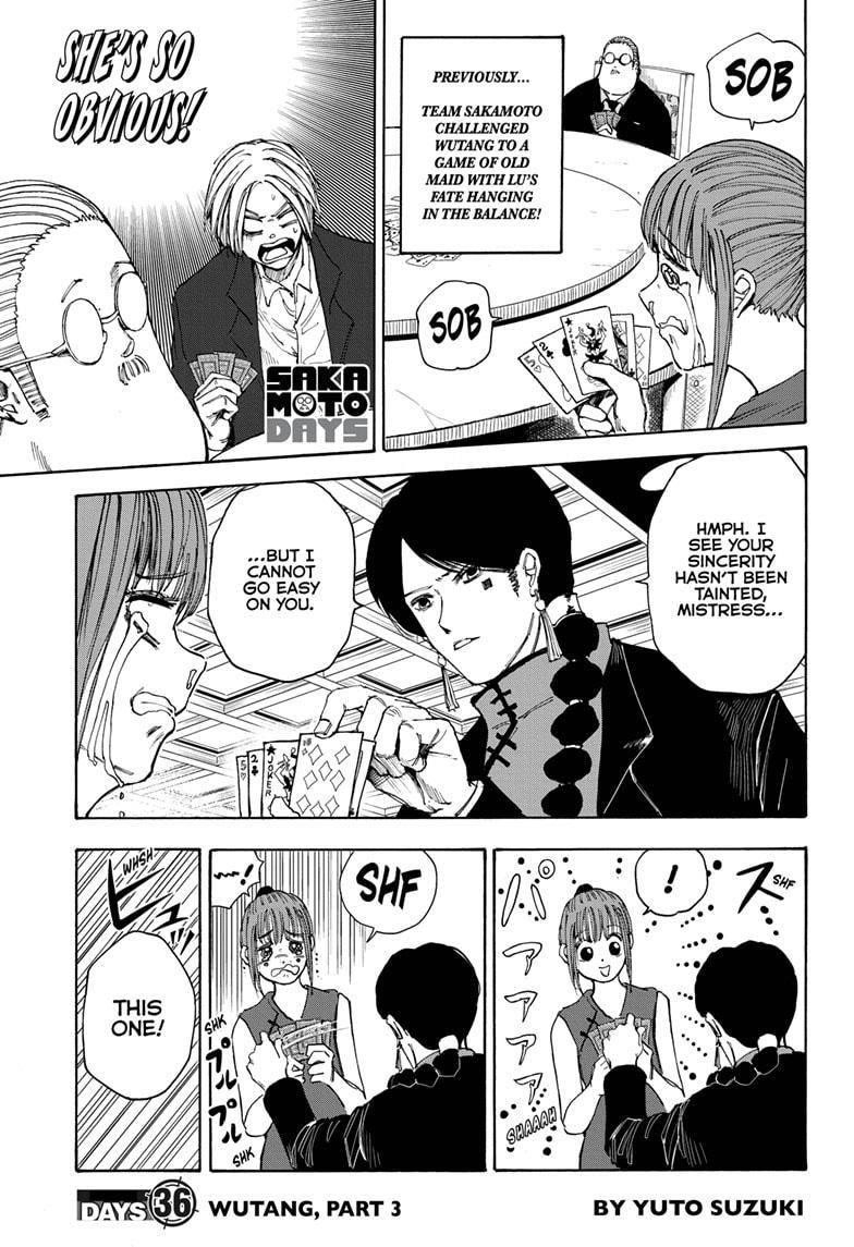 Sakamoto Days Chapter 36 page 1 - Chapter 36: Wutang, Part 3