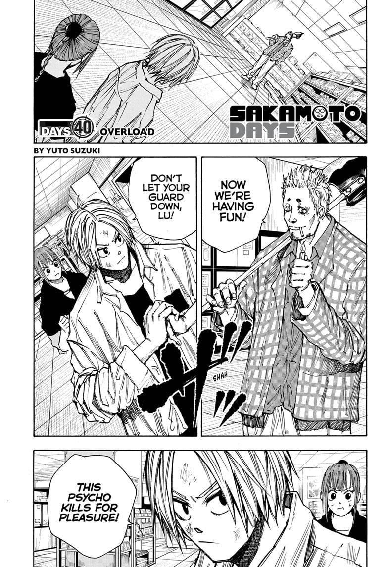 Sakamoto Days Chapter 40 page 1 - Chapter 40: Overload