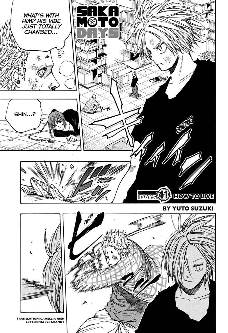 Sakamoto Days Chapter 41 page 1 - Chapter 41: How to Live