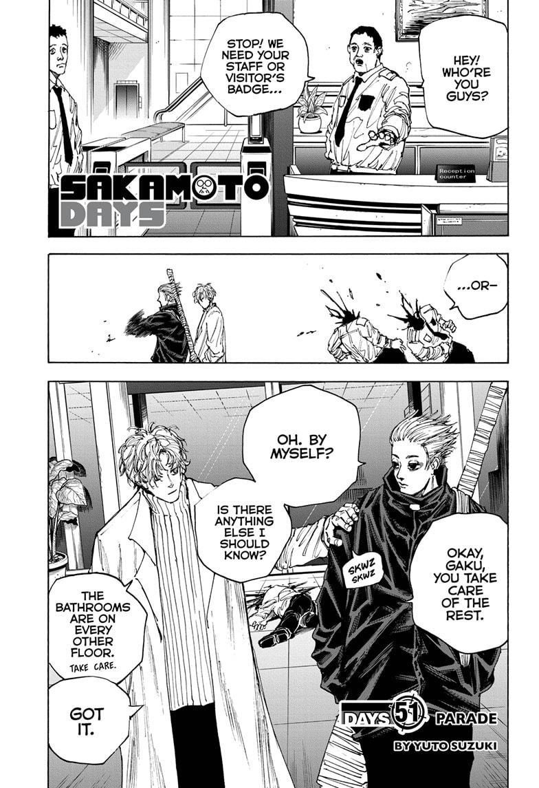 Sakamoto Days Chapter 51 page 1 - Chapter 51: Parade