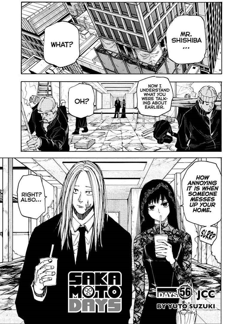 Sakamoto Days Chapter 56 page 1 - Chapter 56: JCC