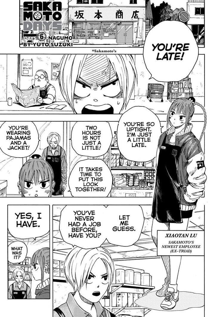Sakamoto Days Chapter 6 page 1 - Chapter 6: Nagumo