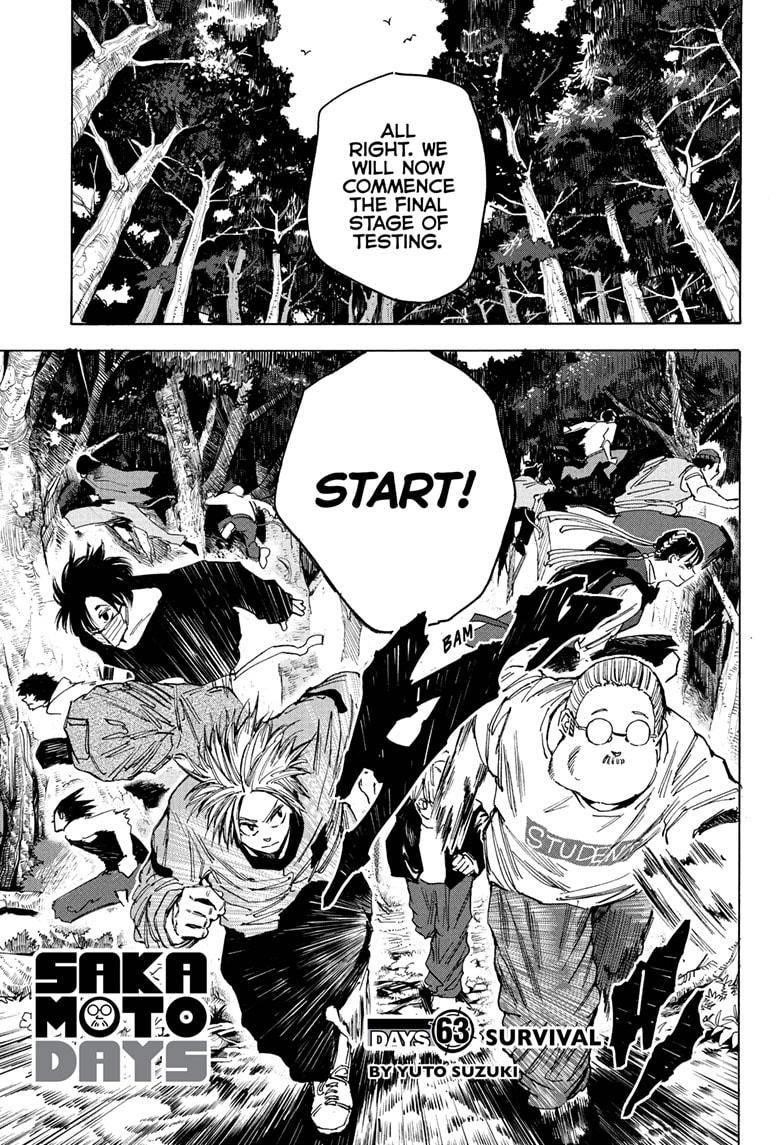 Sakamoto Days Chapter 63 page 1 - Chapter 63: Survival