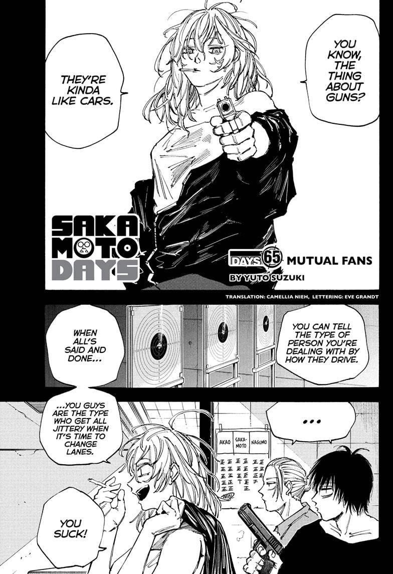 Sakamoto Days Chapter 65 page 1 - Chapter 65: Mutual Fans