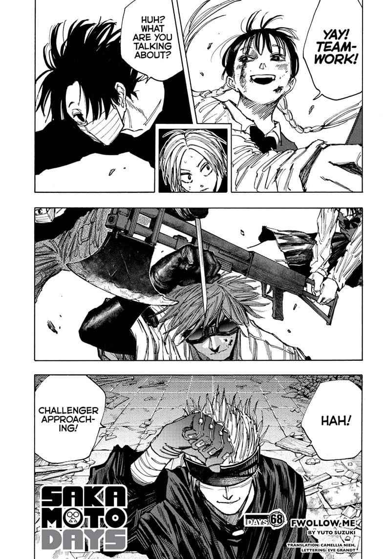 Sakamoto Days Chapter 68 page 1 - Chapter 68: Fwollow Me