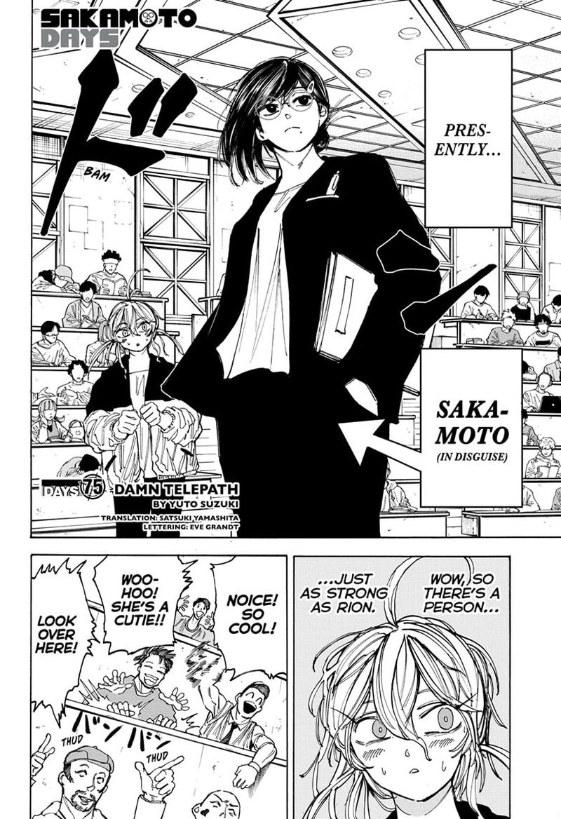 Sakamoto Days Chapter 75 page 4 - Chapter 75: Damn Telepath