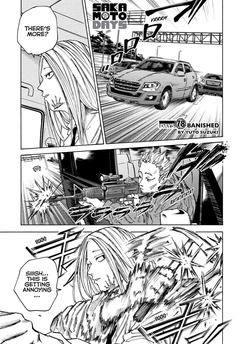 Sakamoto Days Chapter 78 page 1 - Chapter 78: Banished