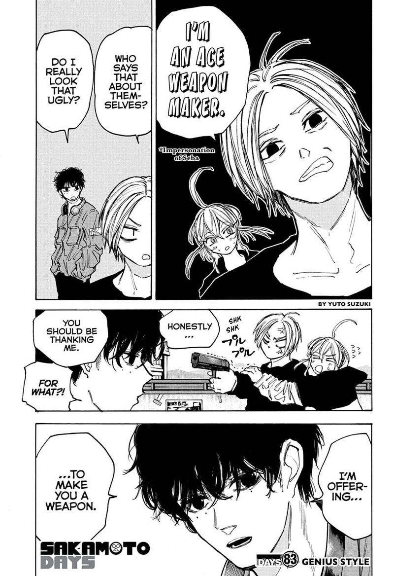 Sakamoto Days Chapter 83 page 1 - Chapter 83: Genius Style