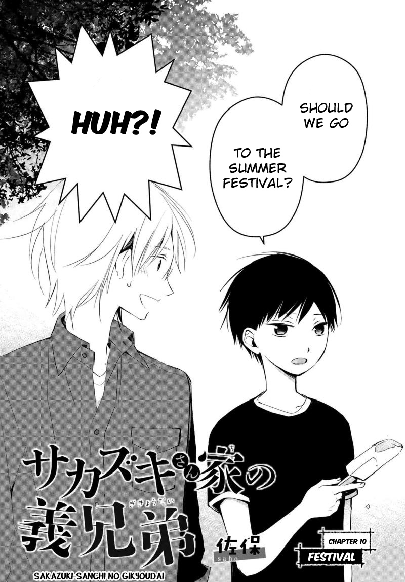 Sakazuki-san Chi no Gikyoudai Chapter 10 page 3 - Chapter 10: Festival