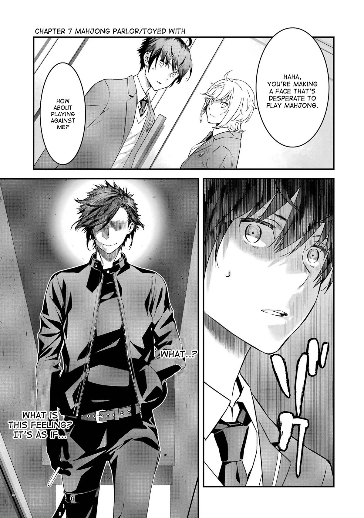 Saki re: King's Tile Draw Chapter 7 page 1 - Chapter 7: Mahjong Parlor/Toyed With