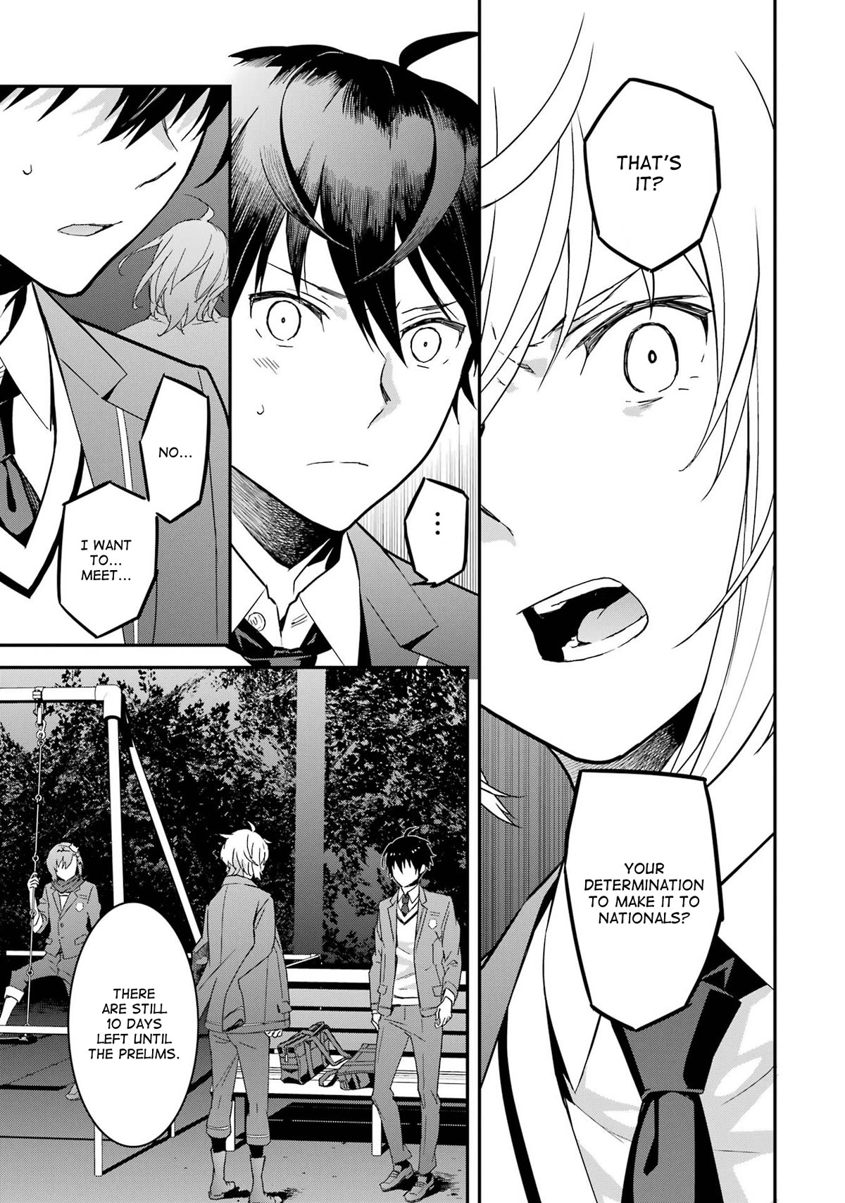 Saki re: King's Tile Draw Chapter 9 page 3 - Chapter 9: Determination/Eve