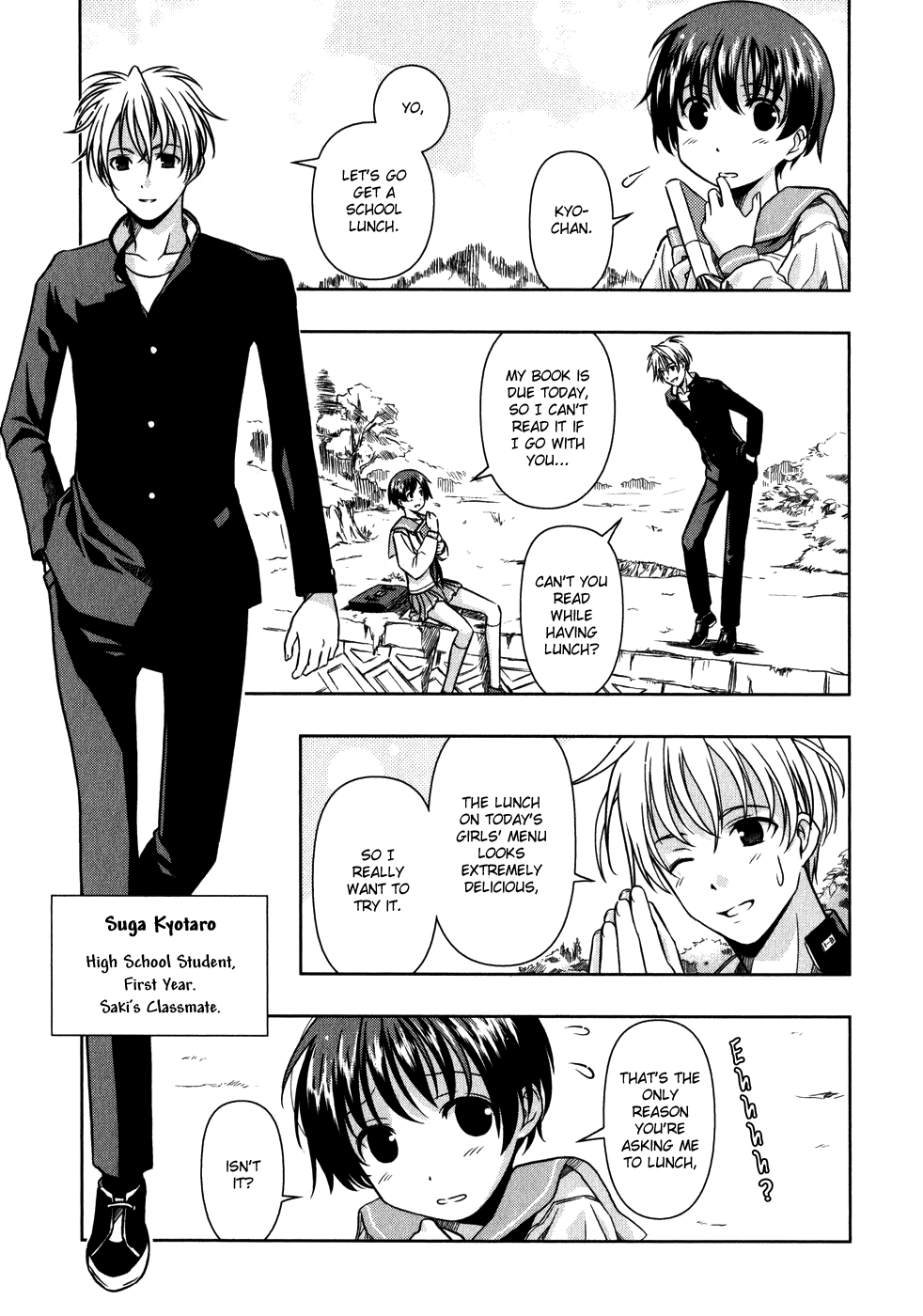 Saki Chapter 0.1 page 12 - Chapter 0.1: Prologue 1: Meeting