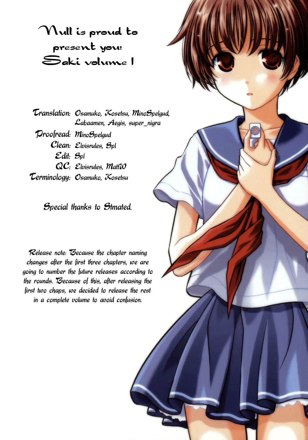 Saki Chapter 0.1 page 6 - Chapter 0.1: Prologue 1: Meeting