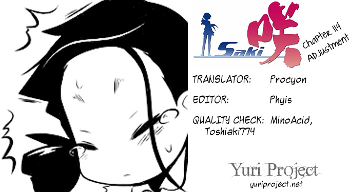 Saki Chapter 114 page 14 - Chapter 114: Adjustment