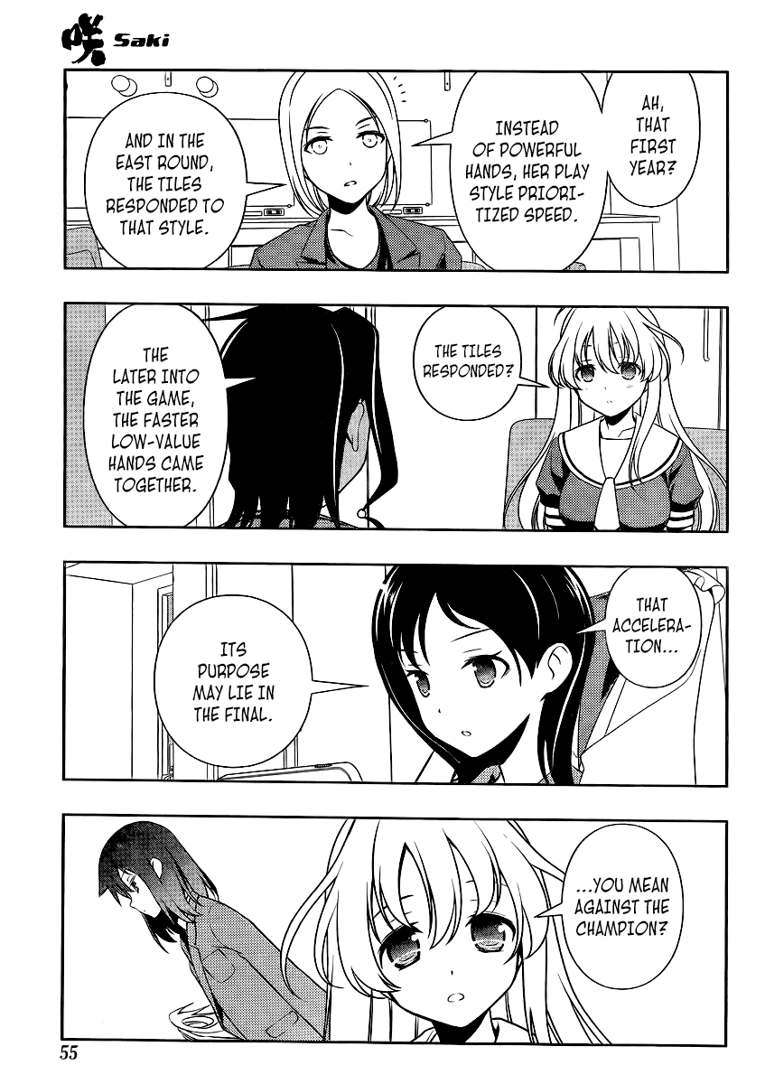 Saki Chapter 114 page 3 - Chapter 114: Adjustment