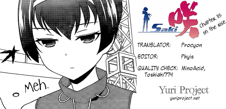 Saki Chapter 115 page 14 - Chapter 115: On The Rise