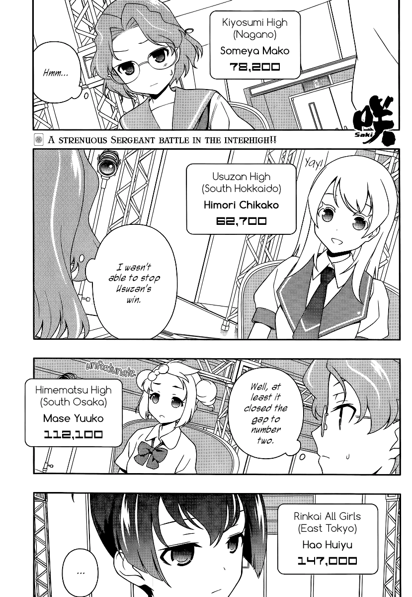 Saki Chapter 116 page 1 - Chapter 116: Chinese Mahjong