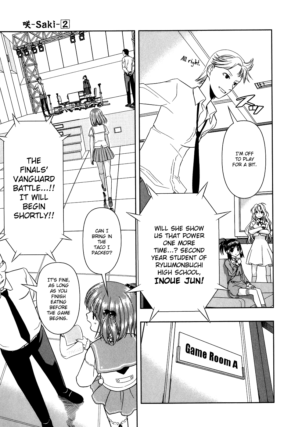 Saki Chapter 12 page 15 - Chapter 12: The Strongest Four