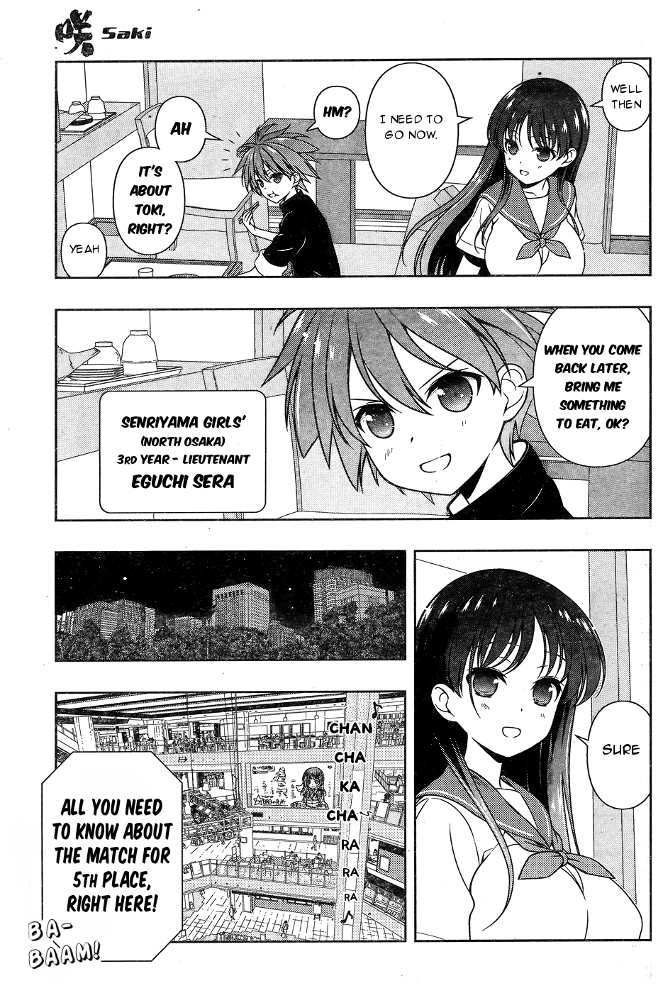 Saki Chapter 158 page 7 - Chapter 158: The Night Before