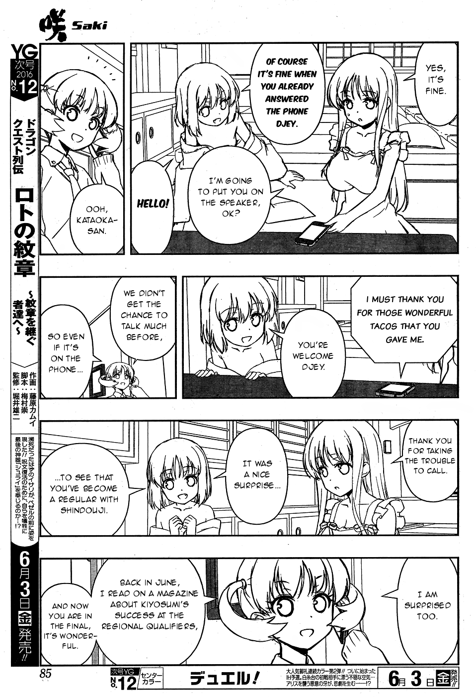 Saki Chapter 159 page 7 - Chapter 159: Preparations