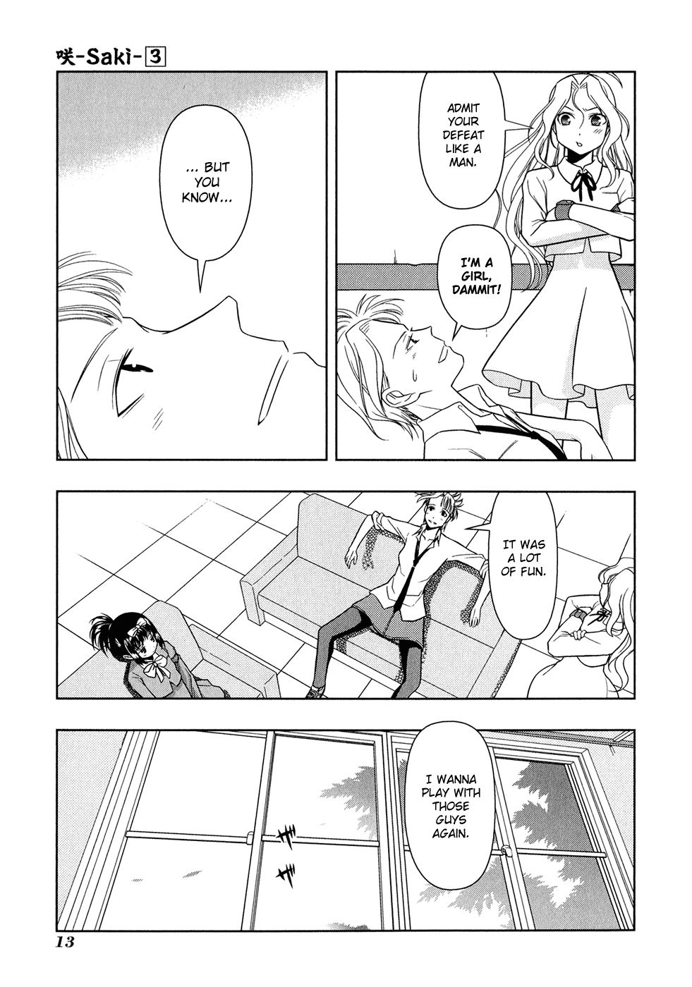 Saki Chapter 16 page 17 - Chapter 16: Emergency