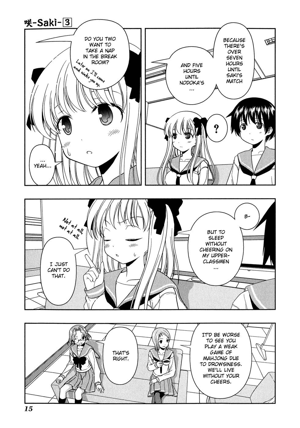 Saki Chapter 16 page 19 - Chapter 16: Emergency