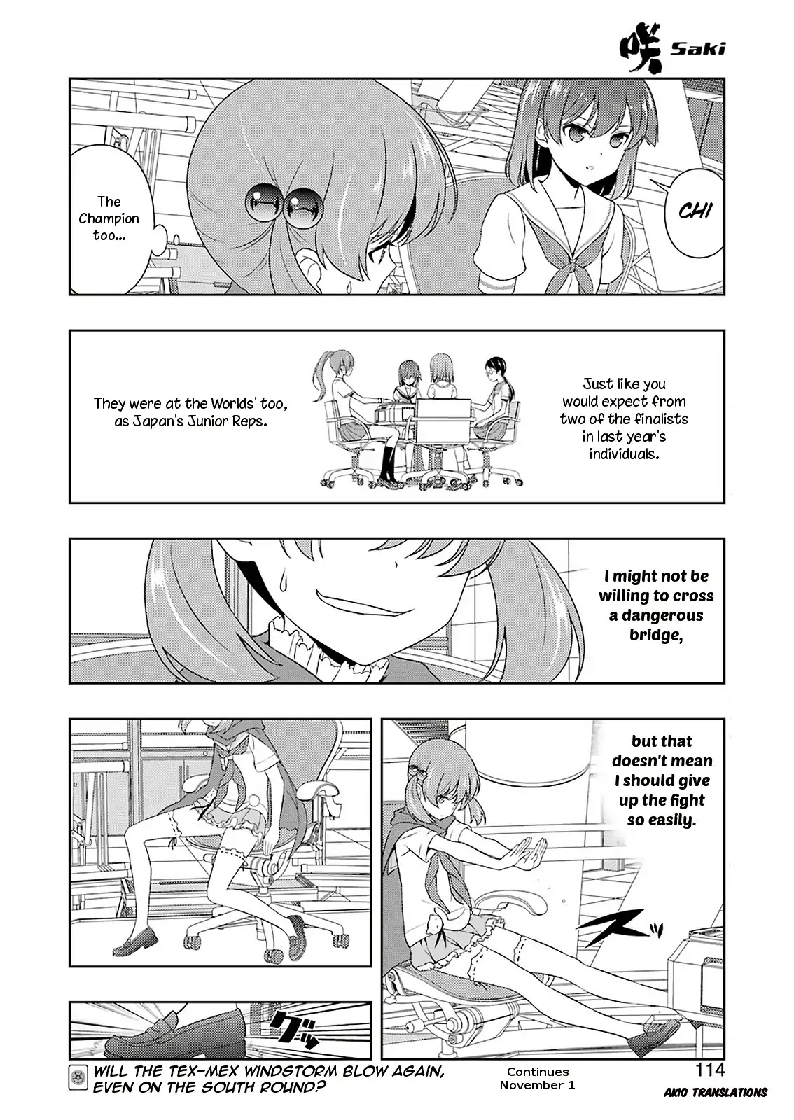 Saki Chapter 208 page 15 - Chapter 208: Ready to Fight