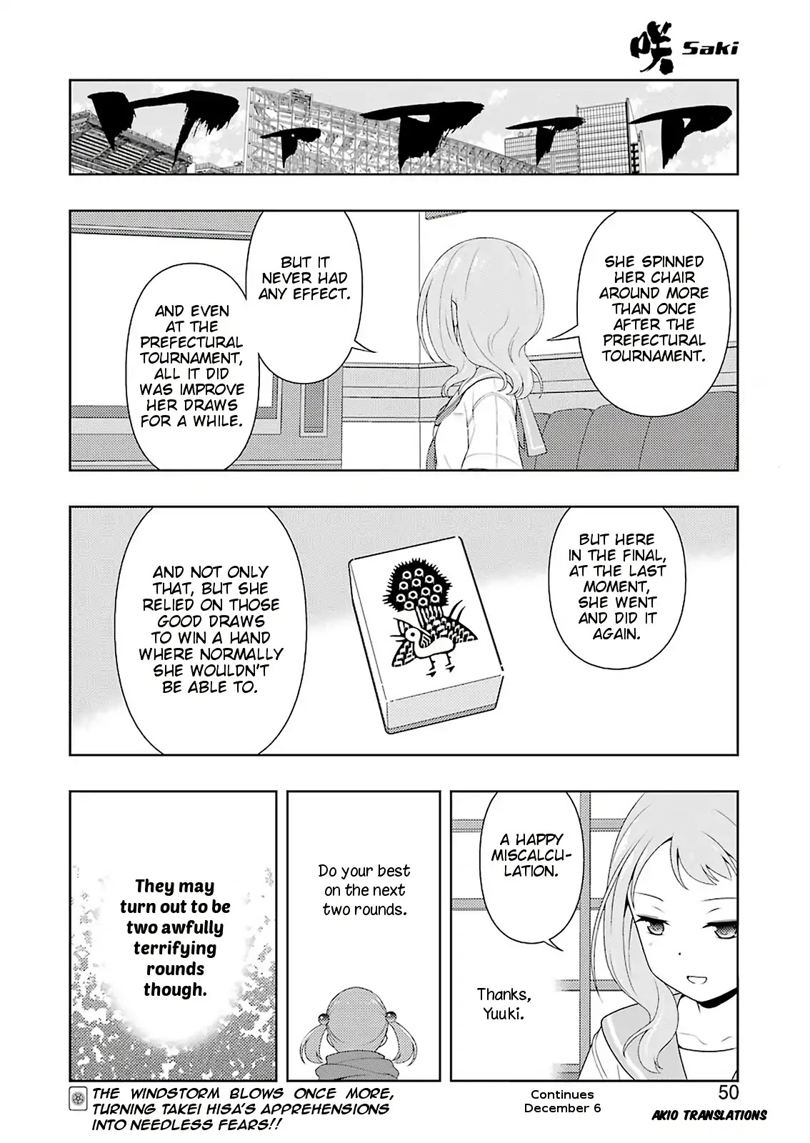 Saki Chapter 210 page 15 - Chapter 210: With All Her Strength