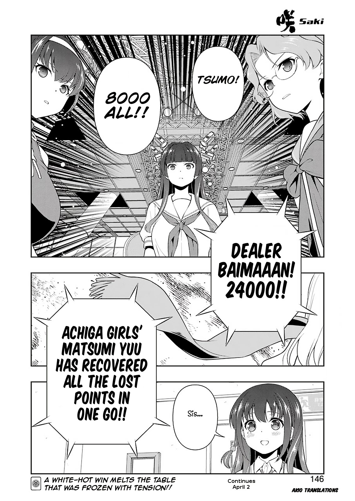 Saki Chapter 228 page 15 - Chapter 228: White-Hot