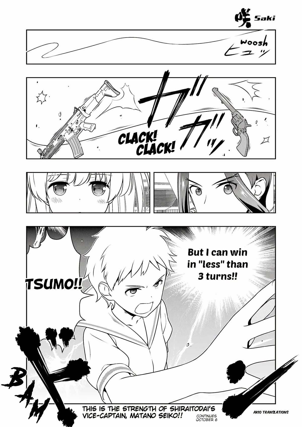 Saki Chapter 264 page 16 - Chapter 264: 3 Turns
