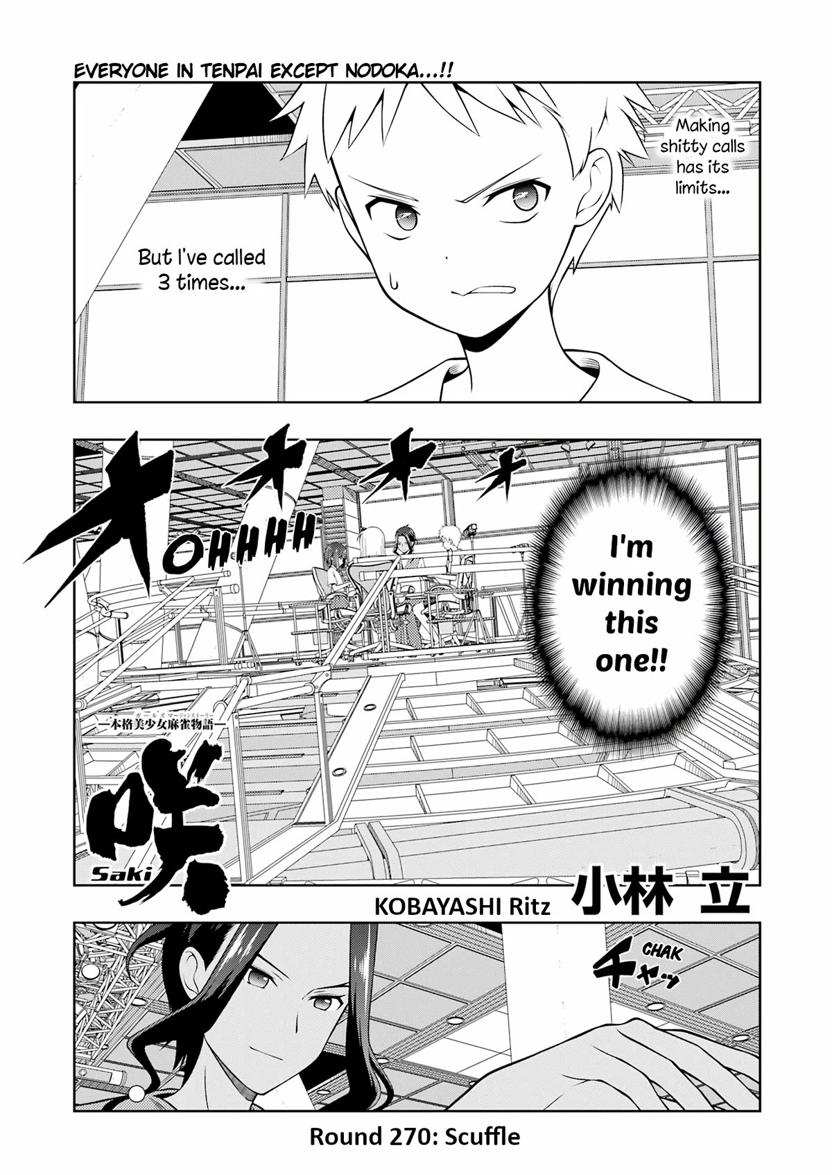 Saki Chapter 270 page 1 - Chapter 270: Scuffle