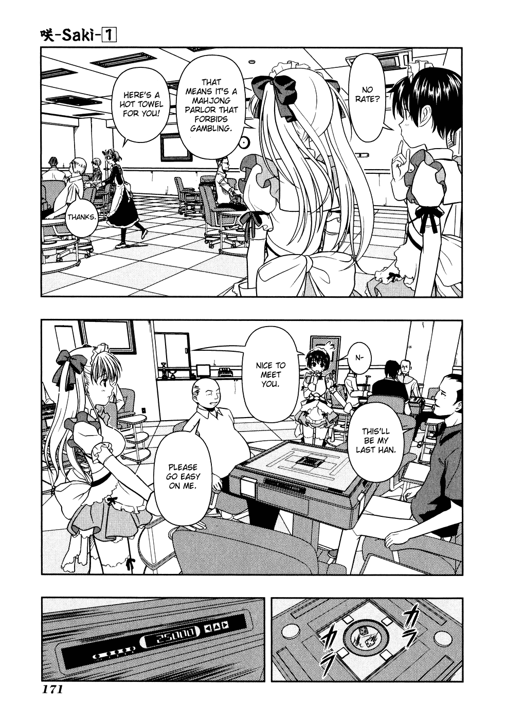 Saki Chapter 3 page 18 - Chapter 3: Mahjong Parlor