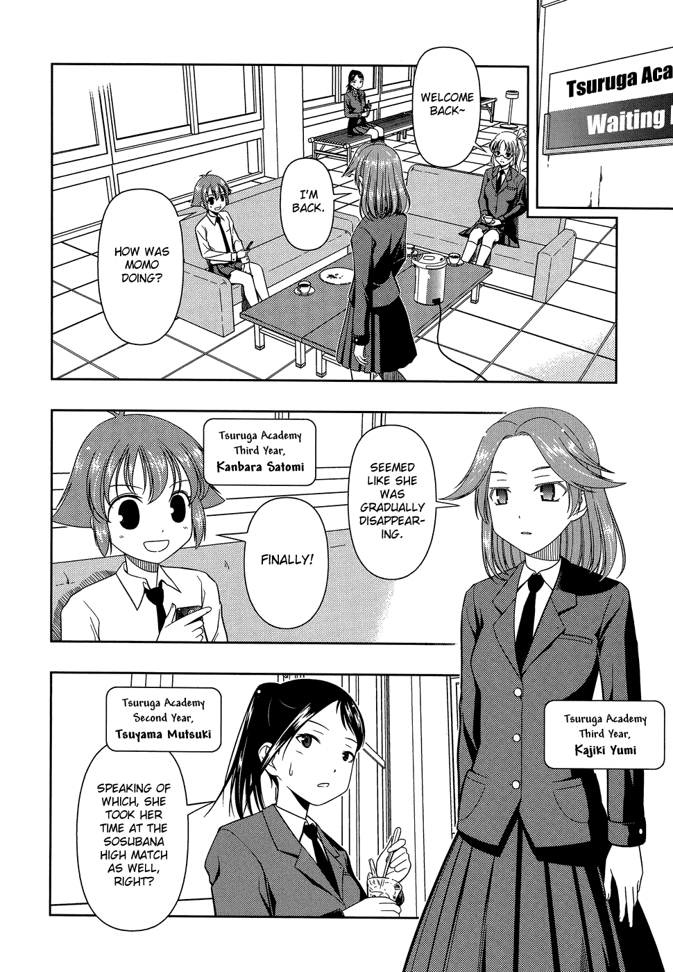 Saki Chapter 32 page 2 - Chapter 32: Upperclassman