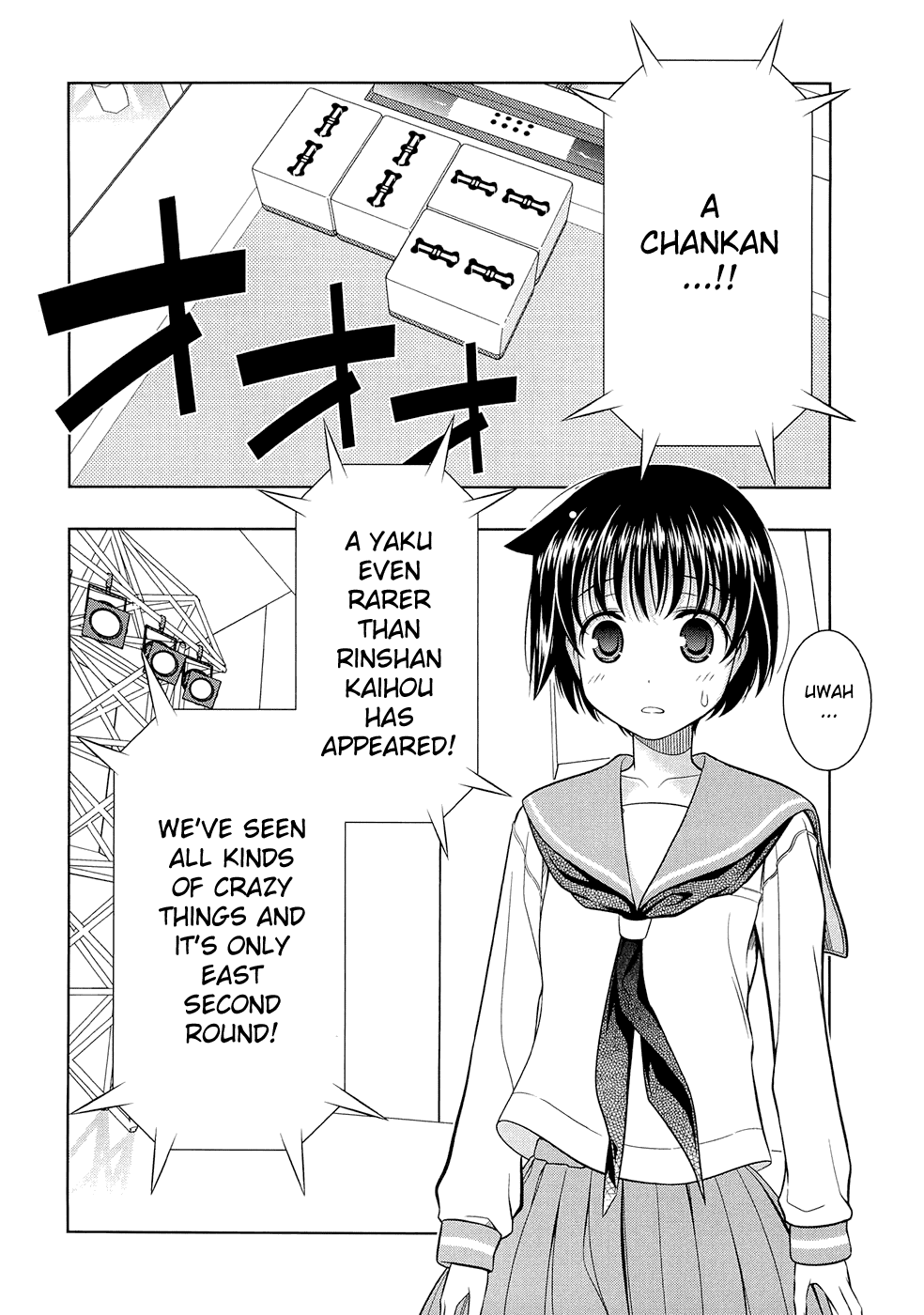 Saki Chapter 35 page 16 - Chapter 35: Trouble