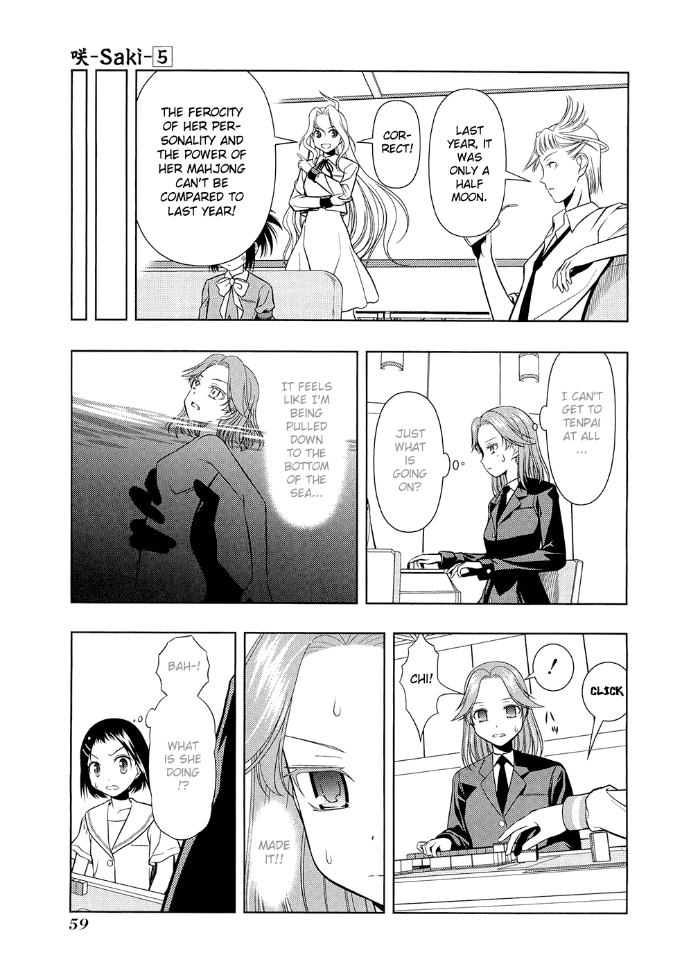 Saki Chapter 36 page 15 - Chapter 36: Full Moon